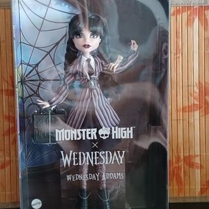 Monster High x Wednesday Addams Collectible Doll 100% New NIB Factory Sealed